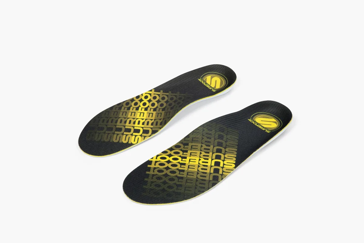 Conforma Basso insoles, yellow pattern on black