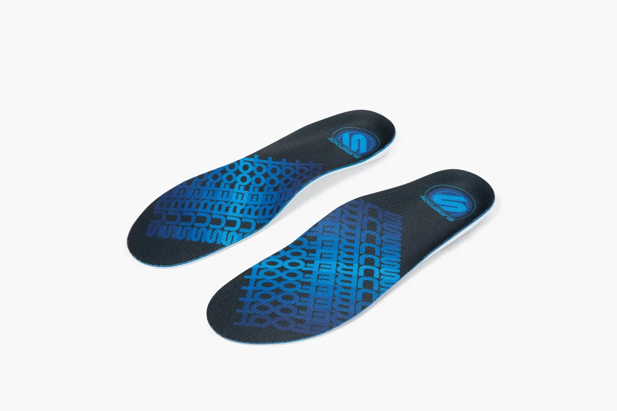 Conforma Medio insoles, blue pattern on black