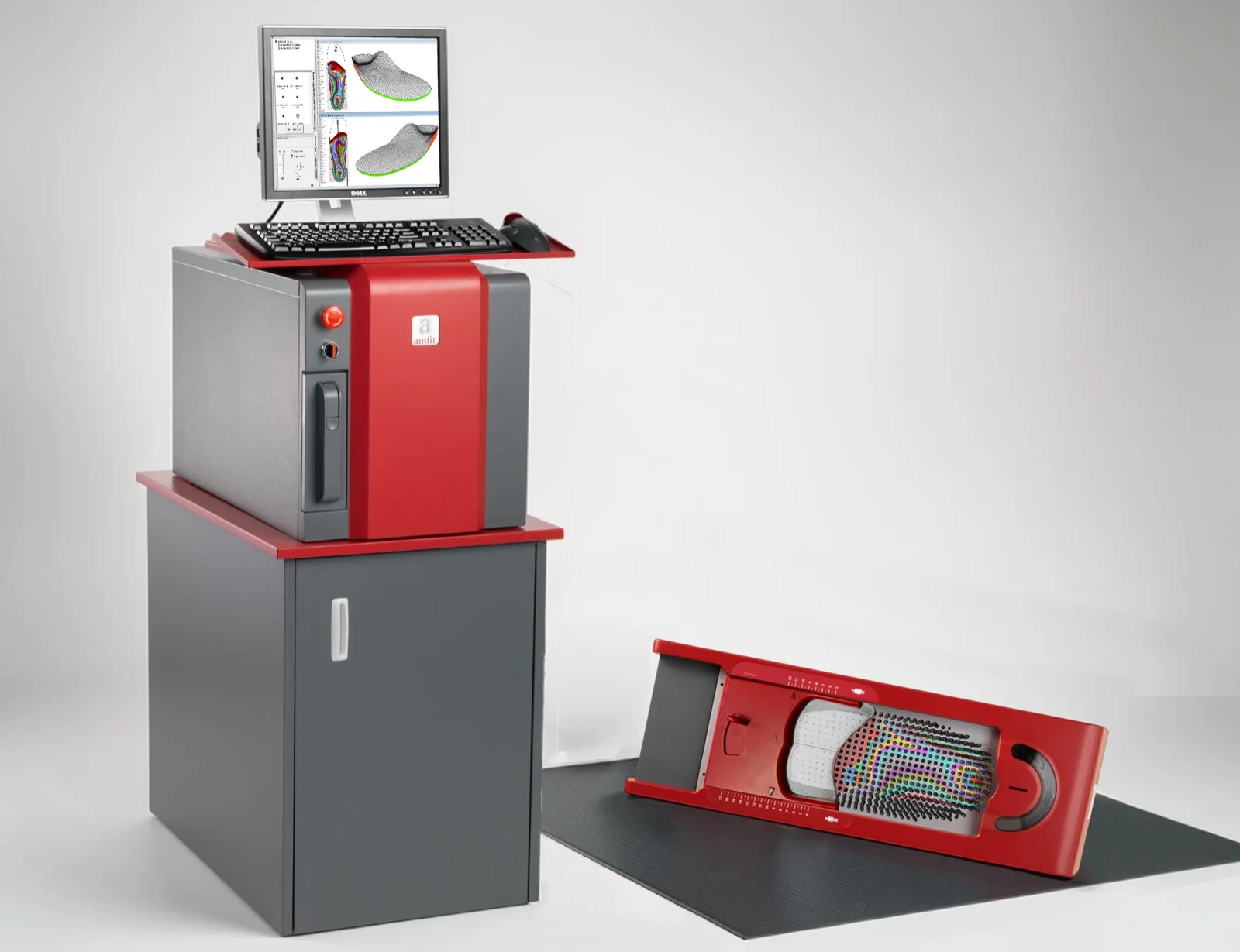 Amfit in-house fabrication setup: Contact Digitizer with CAD/CAM Mill and software