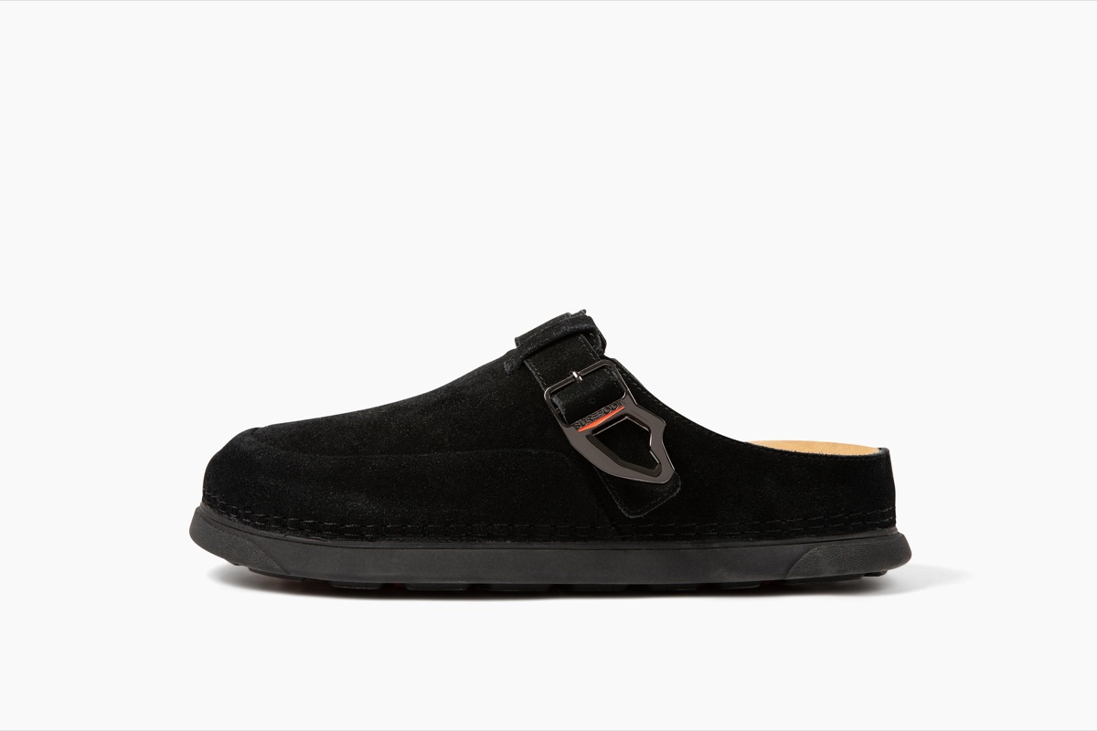 Surefoot Shoes classic black clog, built around the orthotic