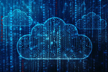 Illustration of cloud storage data services