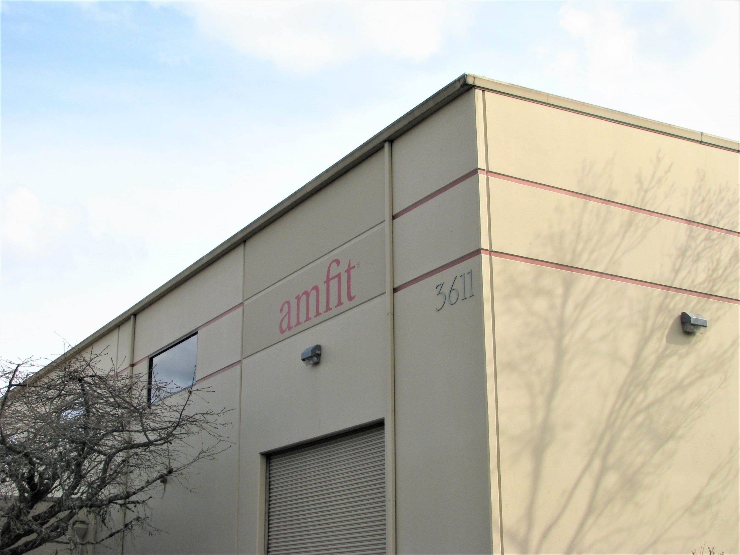 Image depicting exterior shot of the Amfit headquarters building